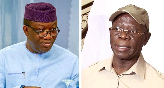 Oshiomhole alleges that Governor Fayemi asked him to rig 2018 APC primaries as they trade words