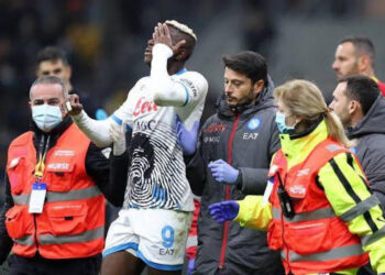 Victor Osimhen’s eye ‘came out of its socket’ as it’s revealed he had 18 screws inserted in his cheekbone after horrifying facial injury