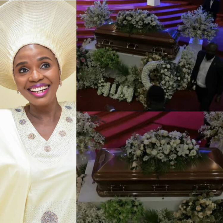 Photos and video from the funeral service of Pastor Nomthi Odukoya, wife of Lagos pastor Taiwo Odukoya