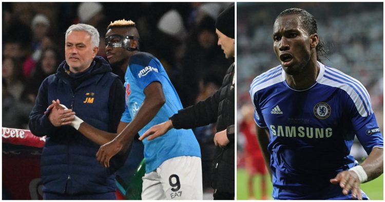Victor Osimhen is on same level with Didier Drogba – Jose Mourinho says