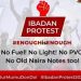 Protests in Ibadan over naira, petrol scarcity