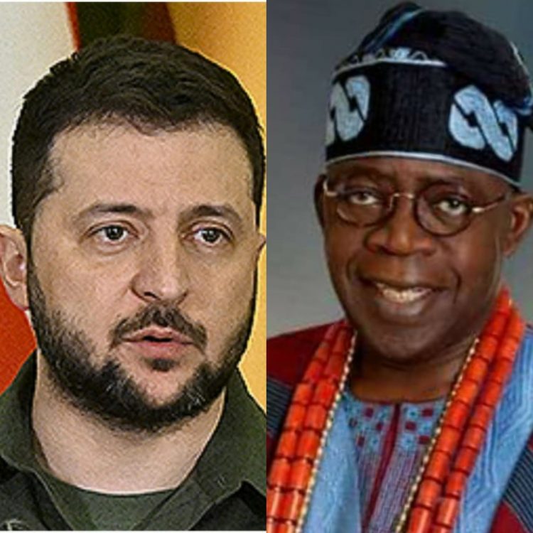 Ukraine president Zelensky congratulates Tinubu for his emergence as President-elect