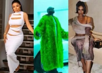 Toke Makinwa Unfollows Davido Amid Fight, Supports Her Bestie, Tiwa Savage