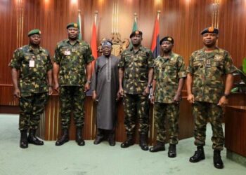 JUST IN: Tinubu decorates Service Chiefs with new ranks